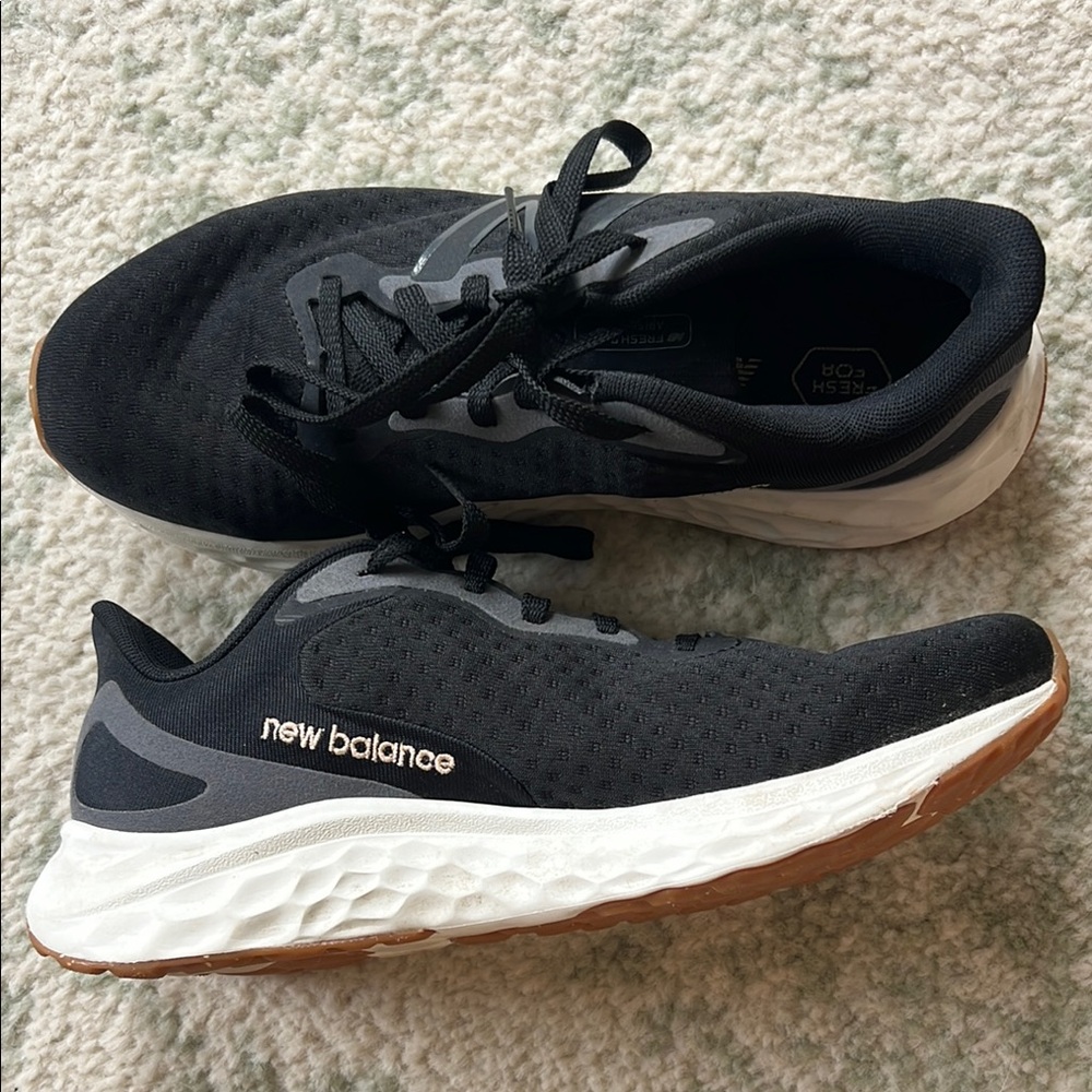 New Balance Black and White Athletic Sneakers